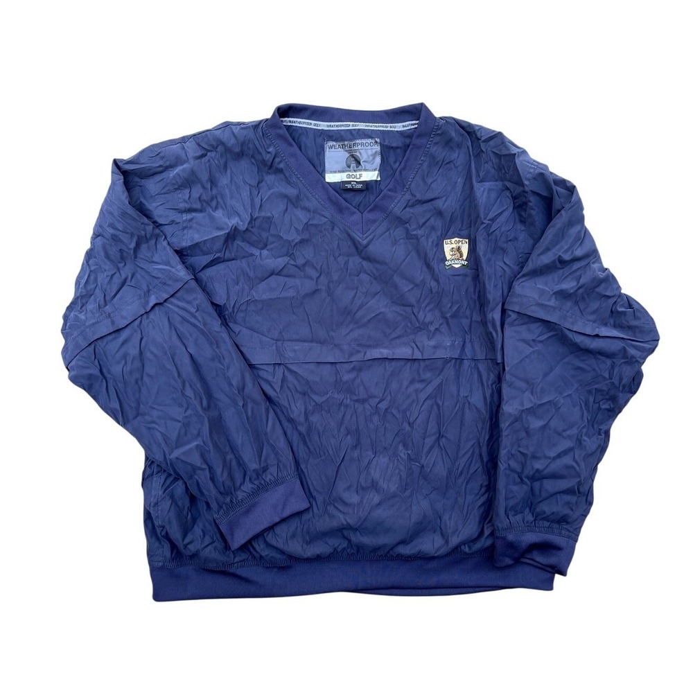 Weatherproof US Open Oakmont 2007 Golf Windbreaker Jacket Zip Off Sleeves 2XL